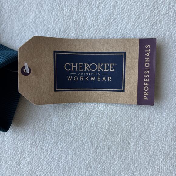 NWT Cherokee Workwear Professionals Womens XL Zip Scrub Jacket CAR Blue WW390 - Picture 3 of 14
